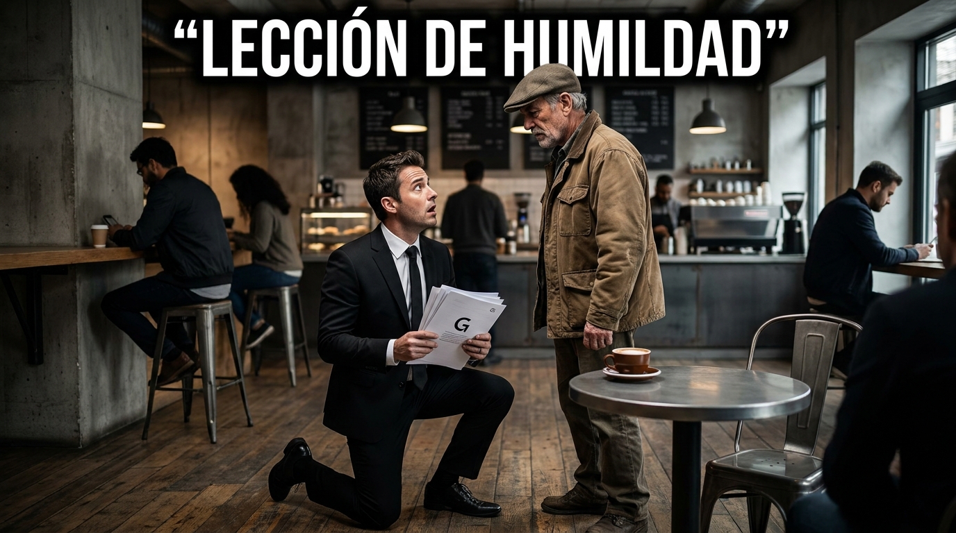 : El peor error de su carrera: Descubrió la verdadera identidad del cliente humilde de la mesa del rincón.