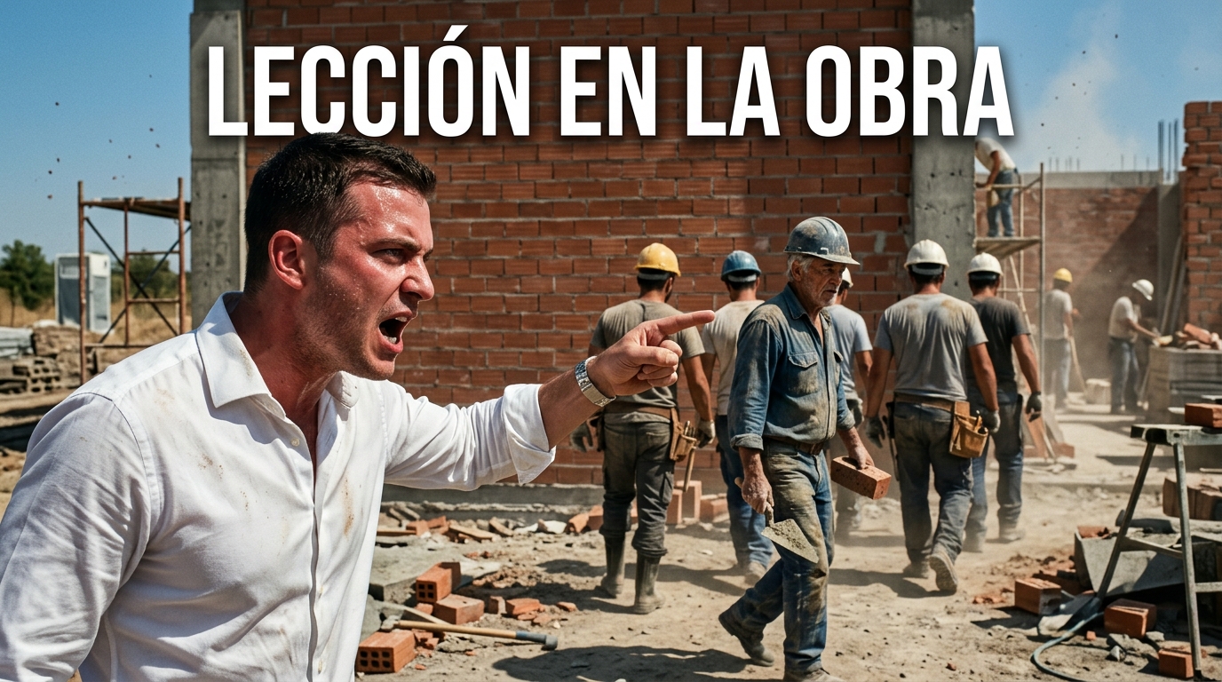 Despreció los años de experiencia de un humilde trabajador del campo y sus obreros paralizaron la construcción en el acto.