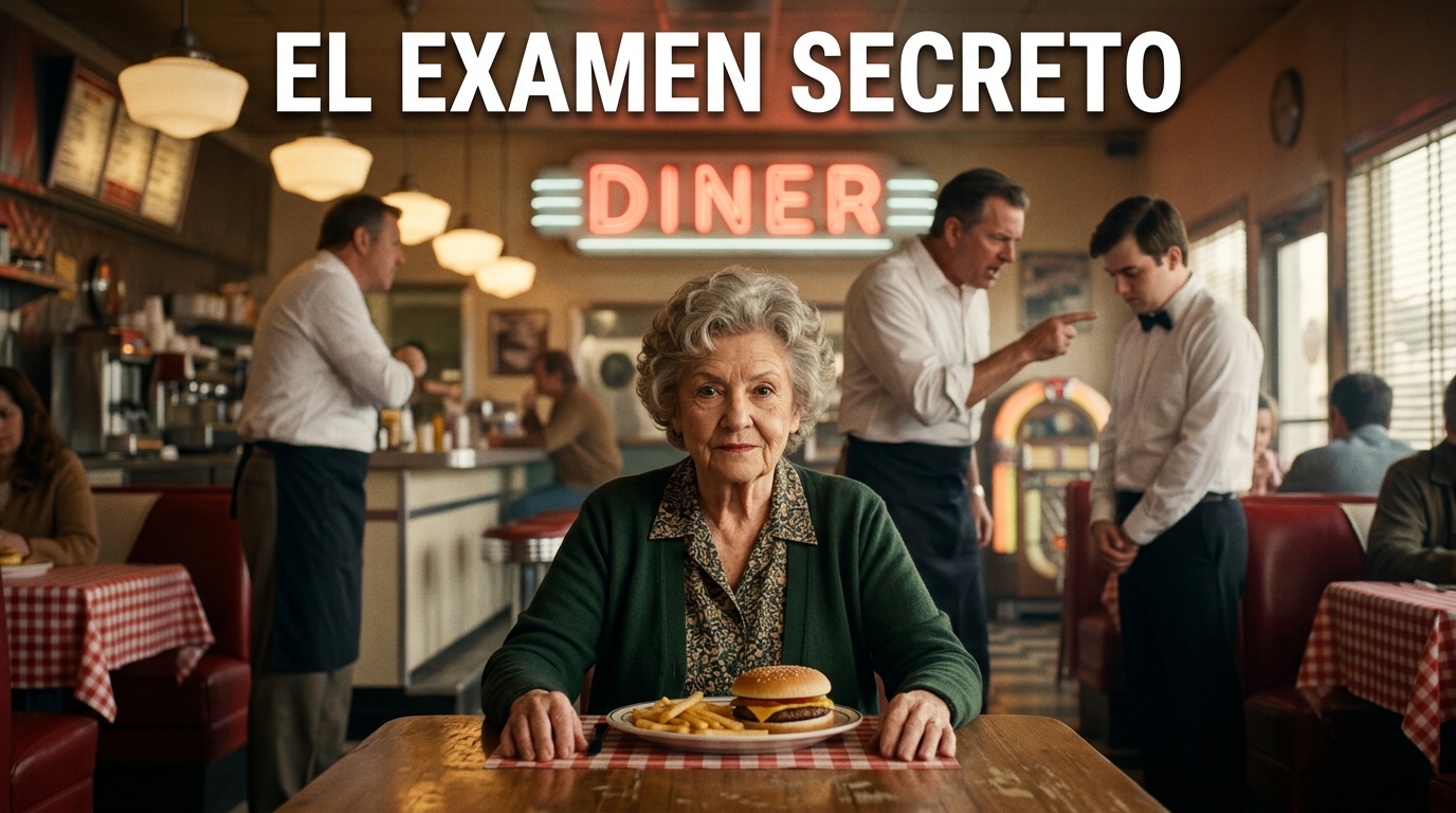 El gerente lo reprendió por regalarle un almuerzo a una anciana, sin imaginar la verdadera identidad de la clienta.