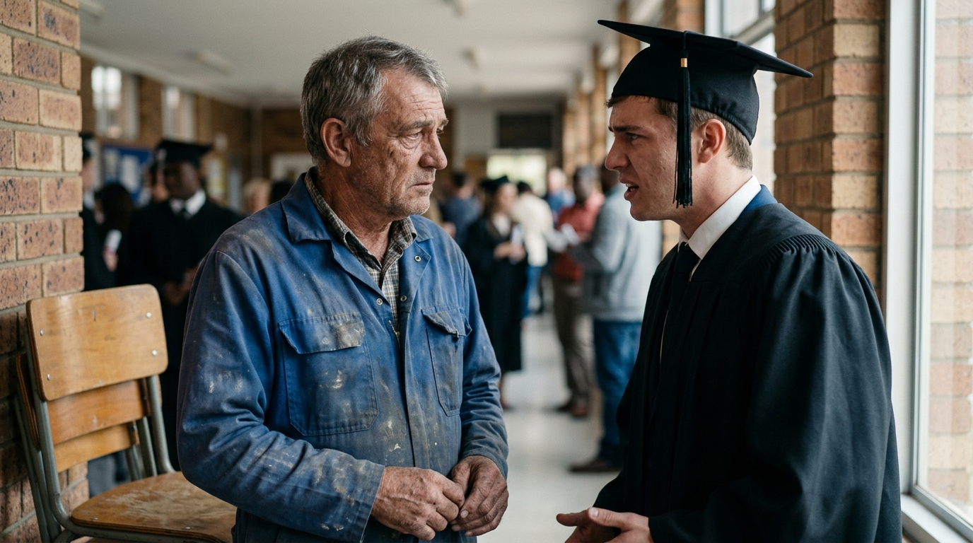 Él se avergonzaba del uniforme de su padre, sin saber el sacrificio que había detrás… 💔👨👦