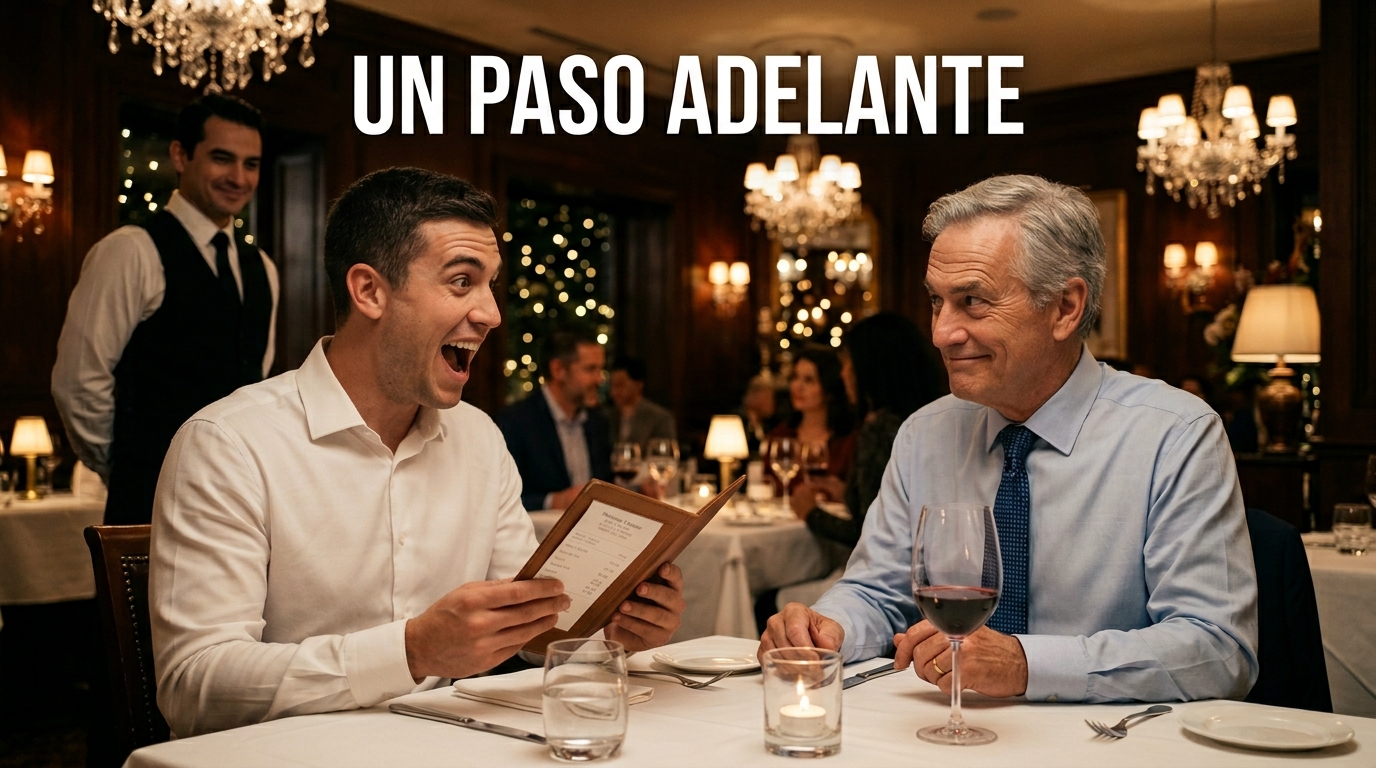 Pensó que ganaría el debate de quién pagaba la cuenta, hasta que su padre reveló su jugada secreta.