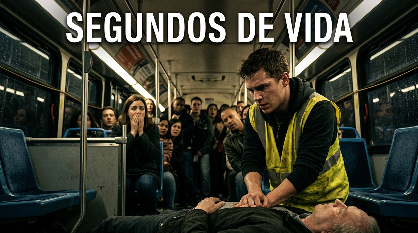 Se desplomó de la nada en pleno autobús, pero la rápida reacción de un repartidor cambió su destino en segundos.