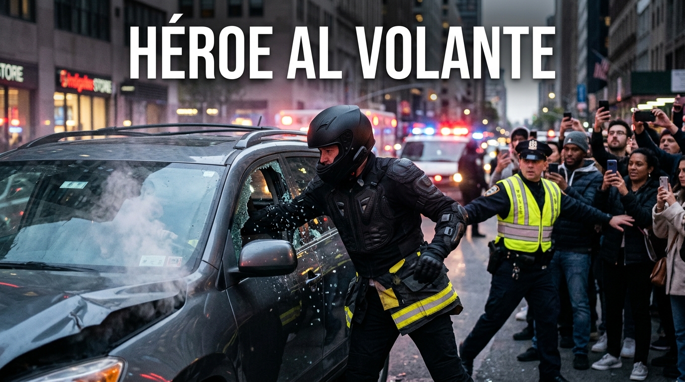 «¡Es bombero!»: El impactante rescate urbano en pleno tráfico que paralizó a los testigos.