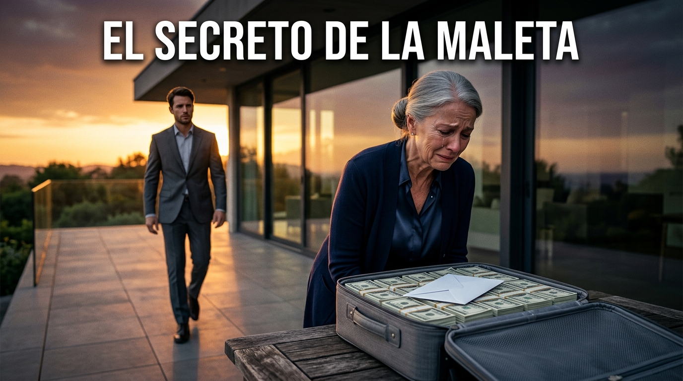 Echó a su madre de la mansión exigiéndole que nunca abriera el equipaje, hasta que ella descubrió el secreto.