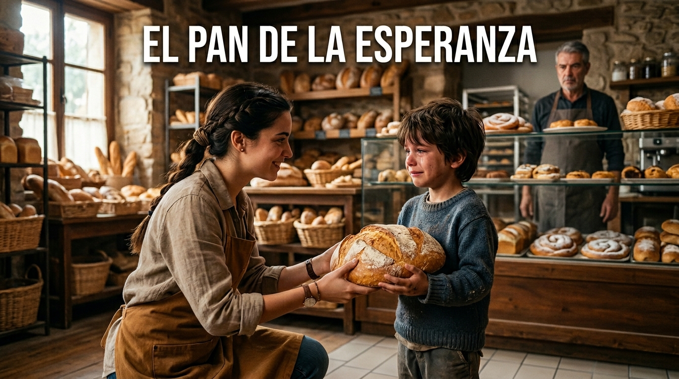 Pidió pan viejo para su hermanita hambrienta y la reacción de una clienta conmovió a todos en la panadería.